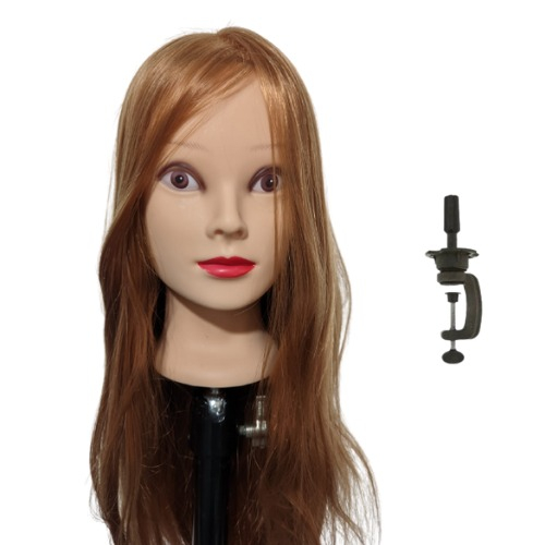 Cabeça de plástico para bonecas 11.5 , maquiagem com cachos, peruca,  cabelo ondulado, cabeça de boneca para boneca 1/6 bjd, casa, acessórios  diy