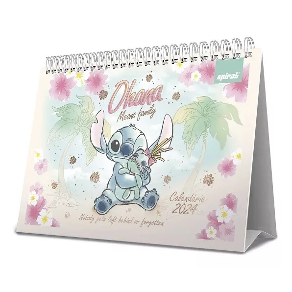 Calendário De Mesa 2024 Stitch Lilo