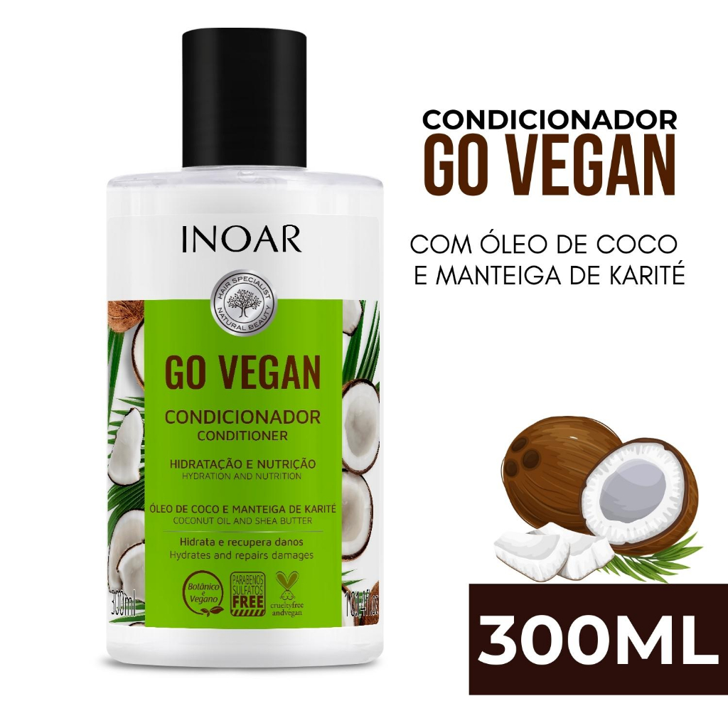 Shampoo Inoar Go Vegan Hidratação