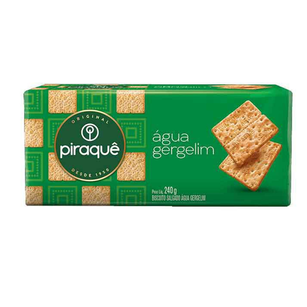Biscoito Piraque Cream Cracker Tradicional ou Gergelim Shopee Brasil