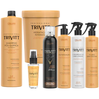 KIT PROFISSIONAL TRIVITT FLUIDO REPARADOR BRILHO