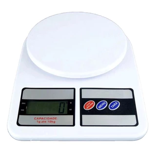 Balança Digital de Cozinha, confeitaria Alta Precisão de Alimentos 10kg Dieta Fitness
