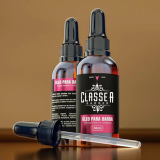 Óleo Para Barba 30ml Classe A Possui Hidratantes e Fortalece Os Fios Profissional