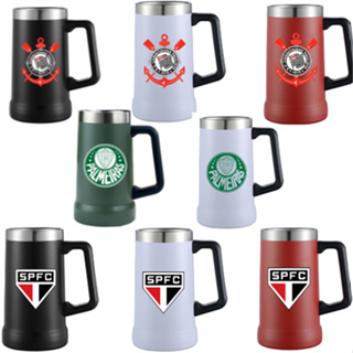 Caneca Termica Chopp Cerveja Em Inox Estampada Times