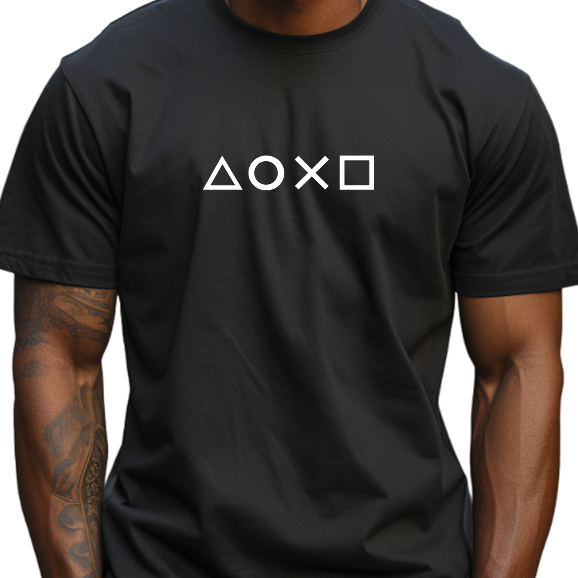 Camiseta Masculina Playstation Controle Ps4 Camisa Gamer Nerd Geek Envio Rapido