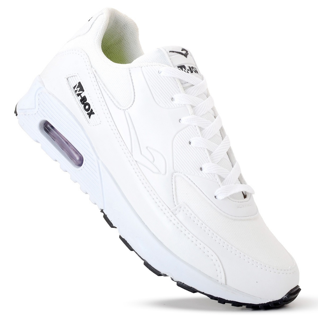 Tenis Air Box Masculino Branco Promocao Esportivo Confortavel Envio Rapido Corrida