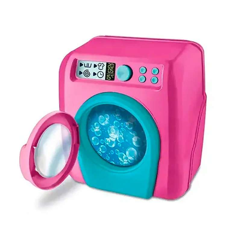 MINI MAQUINA DE LAVAR ROUPAS ROSA DE BRINQUEDO INFANTIL FANTASTICO ...
