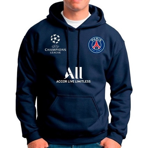 Blusa Bolso Canguru Moletom Time Paris Saint Germain P aris S aint