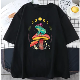 Camiseta Sapo Cogumelo Luas Místico Novo!