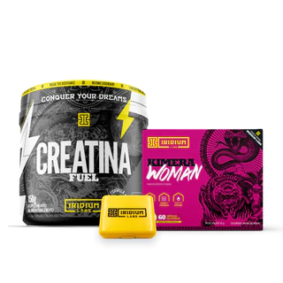 Kit Creatina Monohidratada Fuel 150g + Kimera Woman + Porta Cáps