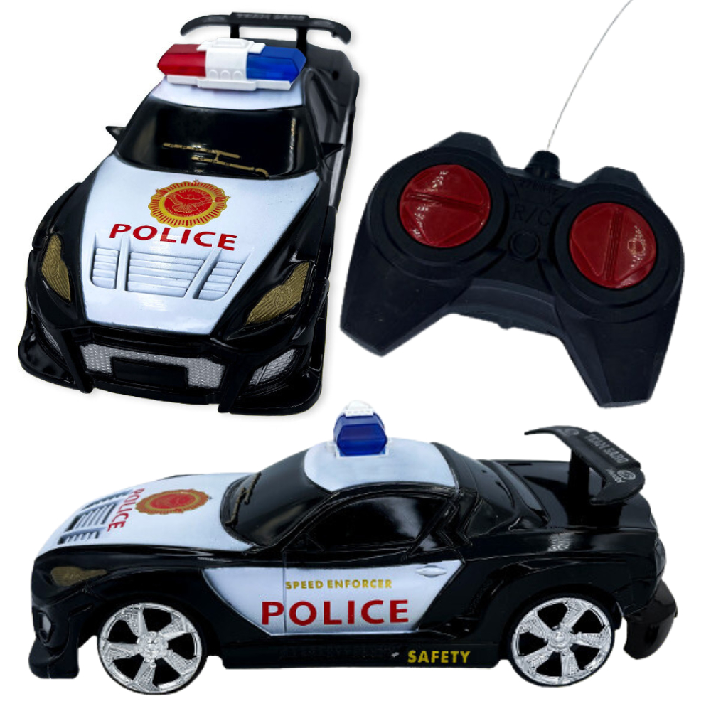 Carro da polícia de metal de Controle Remoto Fingiu Brinquedo Cop
