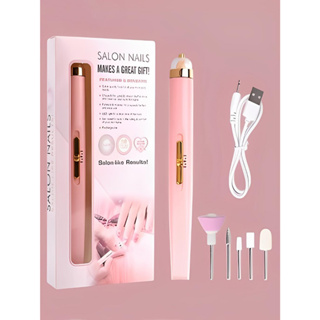Lixadeira Lixa De Unha Alicate de unha Remover 5 em 1 Manicure Cutícula Portátil Recarregável Salon Nails