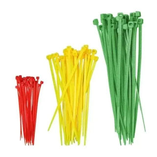 Abraçadeira Plástica, Fitas Hellerman, Abraçadeira Nylon - Pacote 60 fitas com 3 tamanhos diferentes