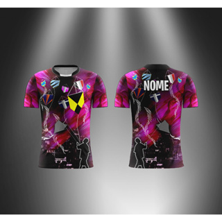 Camisa Free Fire / Camiseta Personalizada Free Fire C/ Seu Nome - Dryfit UV