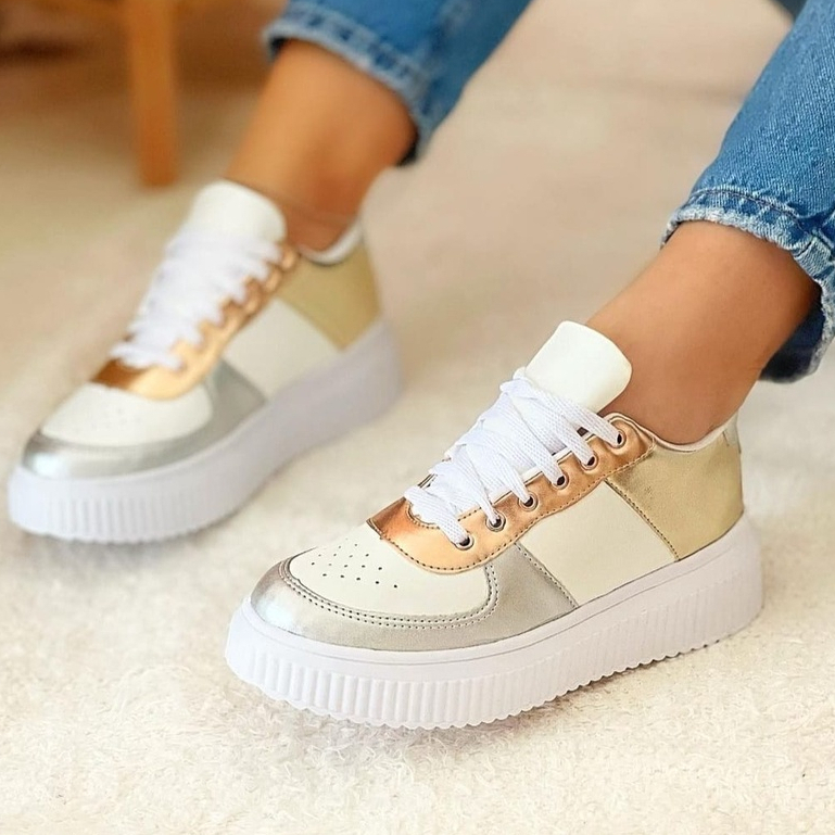 Tênis Casual Feminino Plataforma Confortável Sneaker