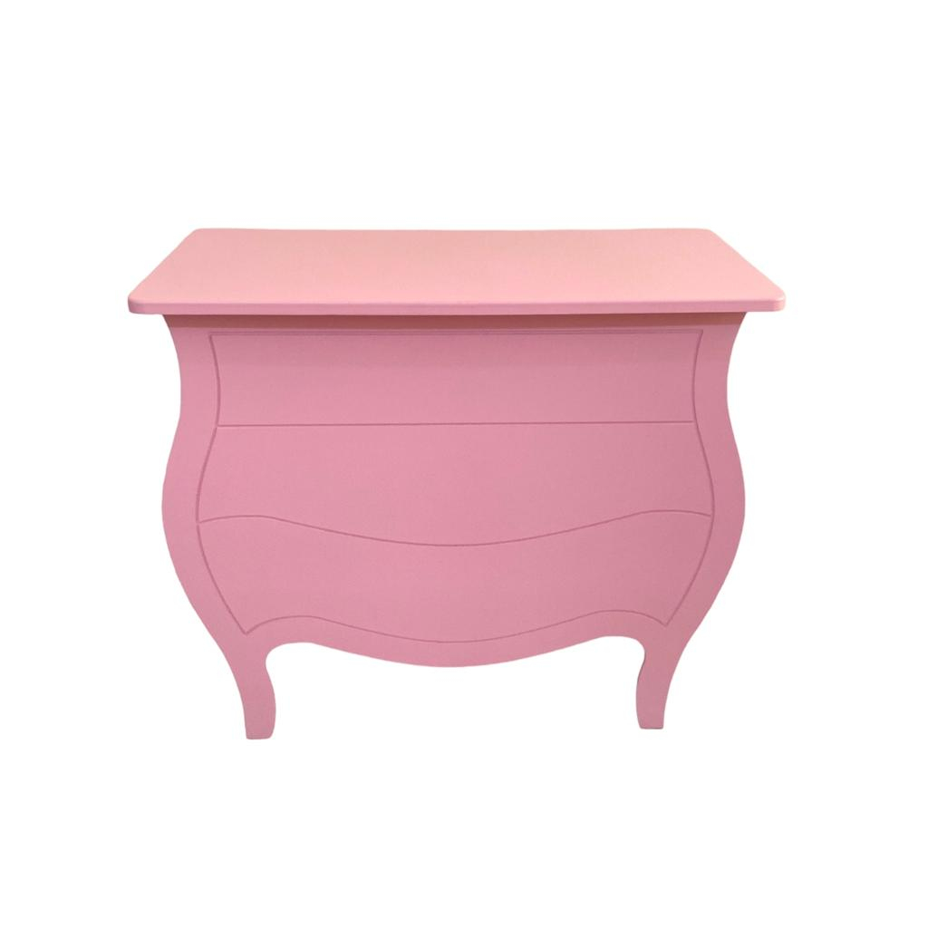 Comoda Bombe Fake 3 Gavetas Rosa, Branco, Azul Decorativa Decoração ...