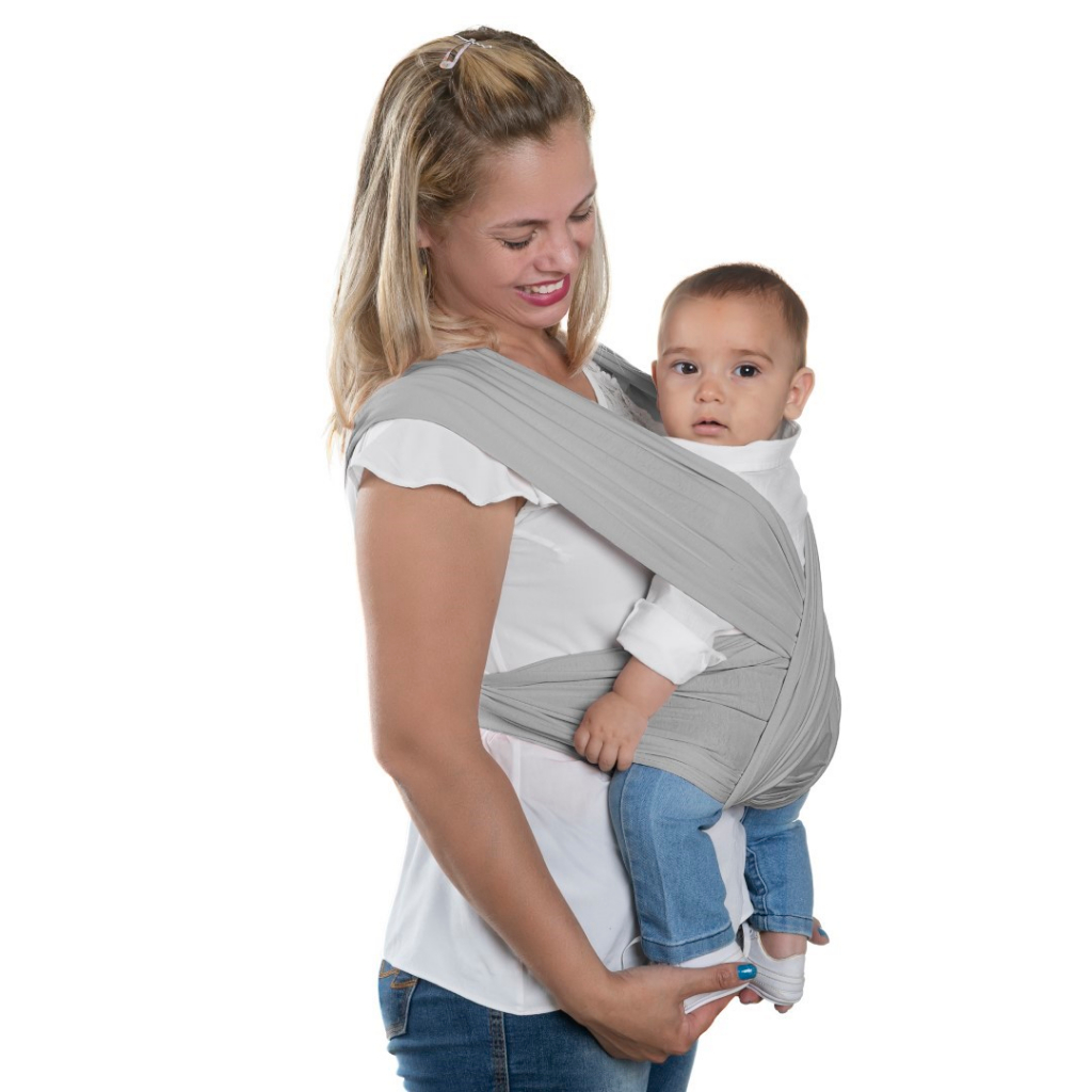 Suporte de Colo para Bebe Cinza Baby Swing | Shopee Brasil