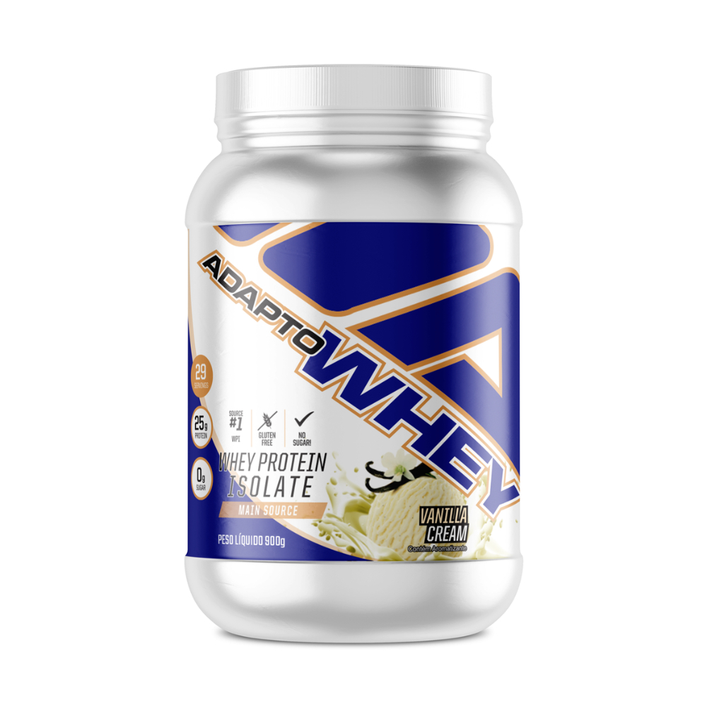 Whey Protein 3W Adapto Whey Adaptogen 900g – Proteína Hidrolisada, Isolada e Concentrada