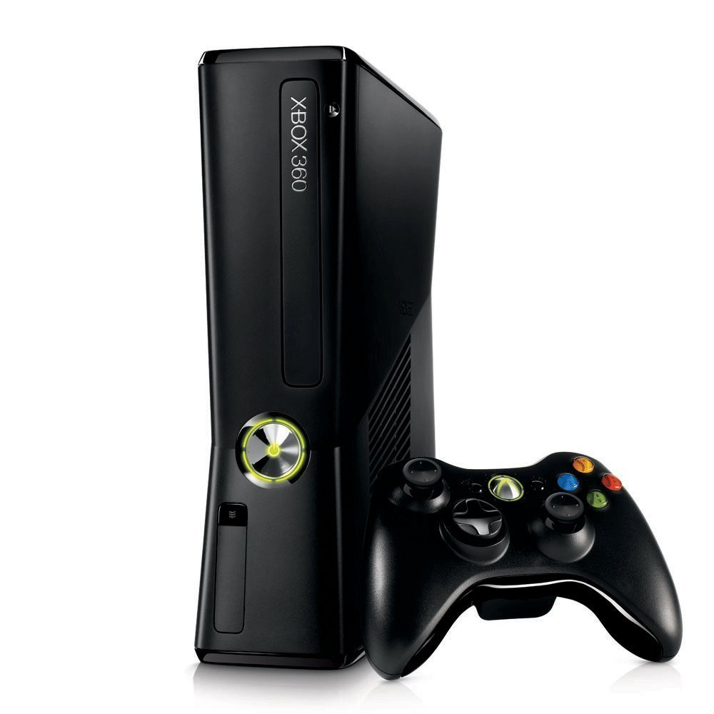 Console Xbox 360 bloqueado com 1 controle e os cabos