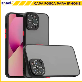 Capa Fosca + Película de Vidro para iPhone 7/ 8/ 7 Plus/ 8 Plus/ X/ XS/ Xs Max/ XR/ 11/ 12/ 13 / 14 ou Só Película