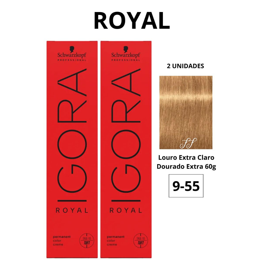 Kit Igora 12.0 Super Clareador Natural, 9.7 Louro Extra Claro Cobre, 02 un  ox 30vol e Tonalizante Flamingo 150ml