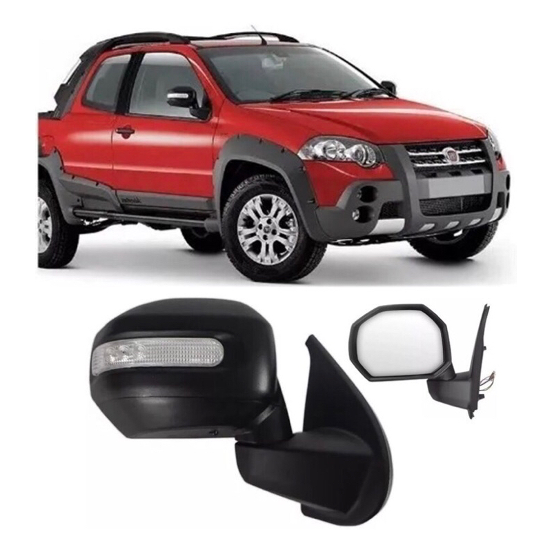 Retrovisor Strada Adventure Locker 08 A 12 Elétrico Original | Shopee ...
