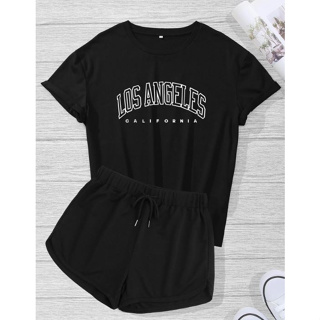 Conjunto Camiseta Blusa e Short Feminino La Blogueira