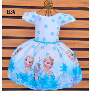 Dzyoleize Fantasia da Princesa Elsa Vestido de tule para meninas da Frozen  Vestido de baile para festa de Halloween, Carnaval, Natal, Aniversário e  Noite (as2, age, 3_years, 4_years, regular, Azul)