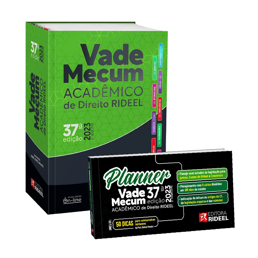 Vade Mecum Acadêmico Direito Rideel 37ª Edição - 2º Semestre 2023