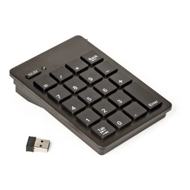 Teclado Numérico Wireless Com 20 Teclas Separadas Sem Fio KP-2038