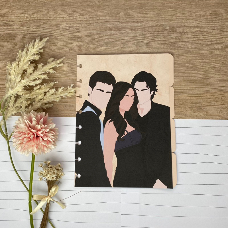 Pintura por números diários de vampiros: damon, elena e stefan 3