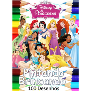 Livro Para Colorir Disney Princesa Arte E Cor Com 36 Folhas