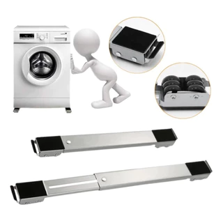 Base Móvel Para Máquina De Lavar Geladeira Suporte Universal Ajustável Com Rodinhos em Oferta na Shopee