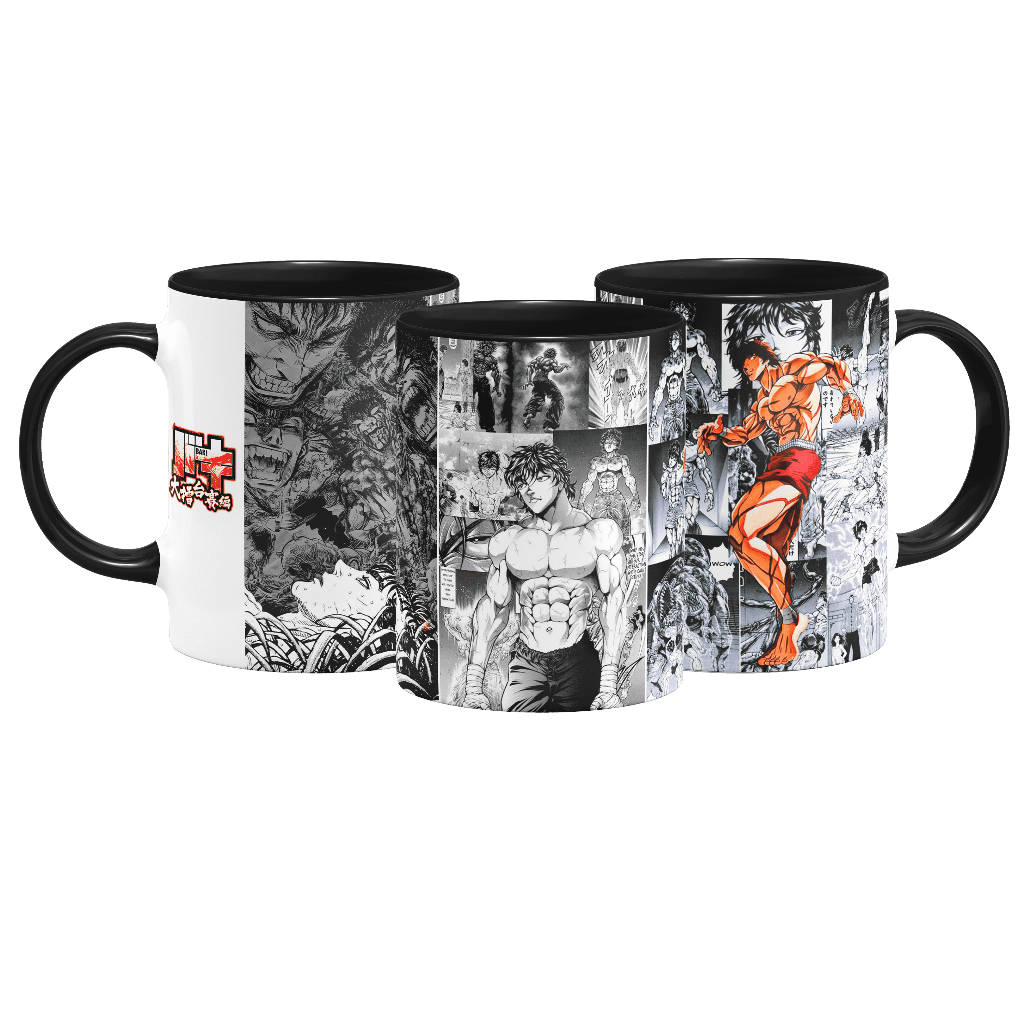 Caneca Baki - O Campeão - The Grappler - Baki Hanma - Cerâmica