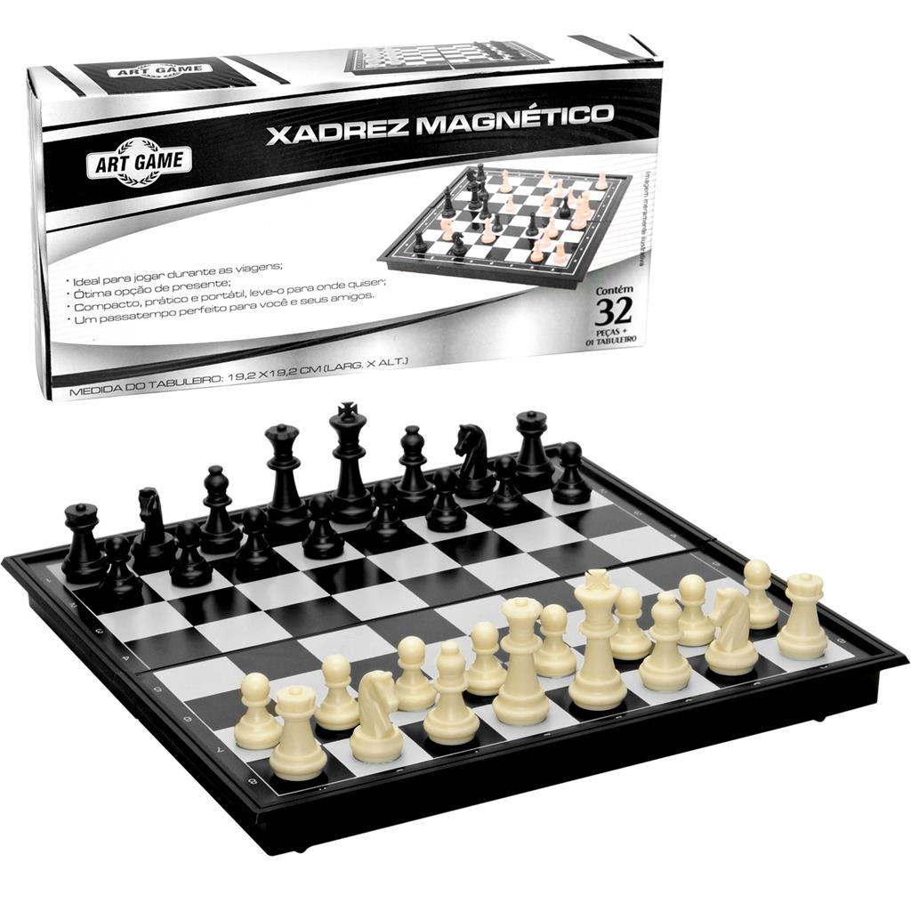 Conjunto de xadrez de torneio profissional para iniciantes para crianças e  adultos, jogo de tabuleiro de xadrez de madeira com conjunto de xadrez  magnético artesanal, o melhor presente para família, crianças, amigos