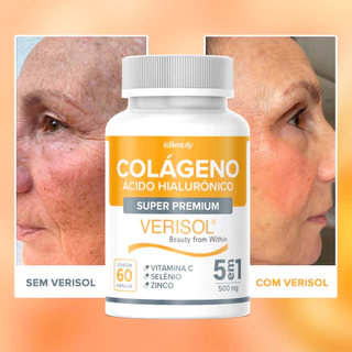 Colágeno Hidrolisado Verisol Premium Original com Vitamina C - 60 Cápsulas - Envio Rápido em Oferta na Shopee