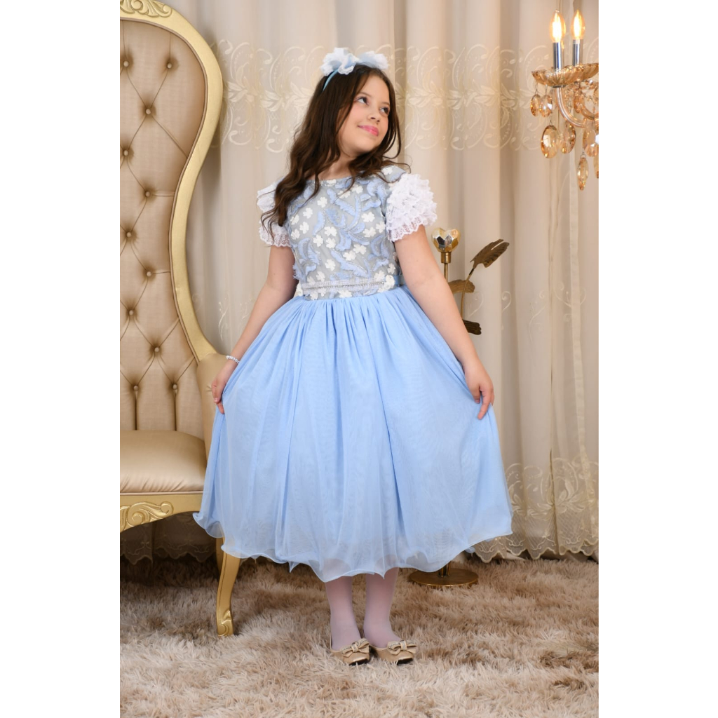 2015 New Cinderella Meninas Vestido Cinderela Borboleta Vestido Cinderela  Vestido Parteta Para Crianças Princesa Cinderela Cosplay Traje Fantasia  Vestido De $159,76