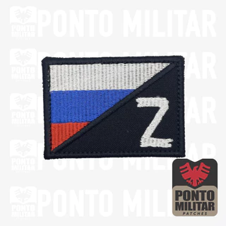 Bandeira Da Russia Za pobedy Patch Bordado 7x5cm - Ponto Militar