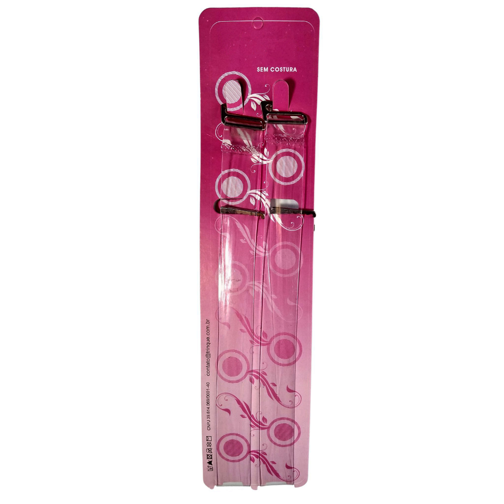 Alças 18mm de silicone para sutiã (par)