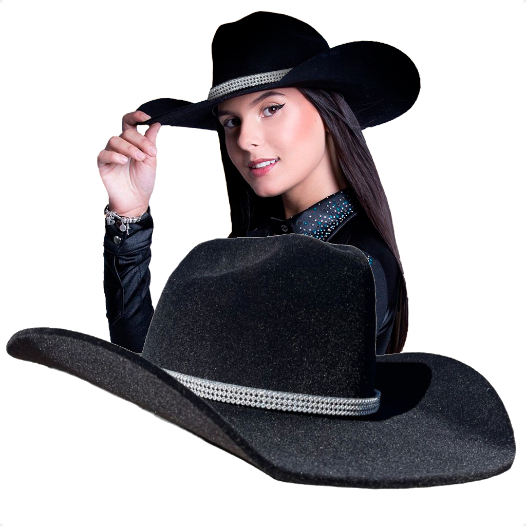 Chapéu Ana Castela Country Rodeio Barretos Cowboy Feltro | Shopee Brasil