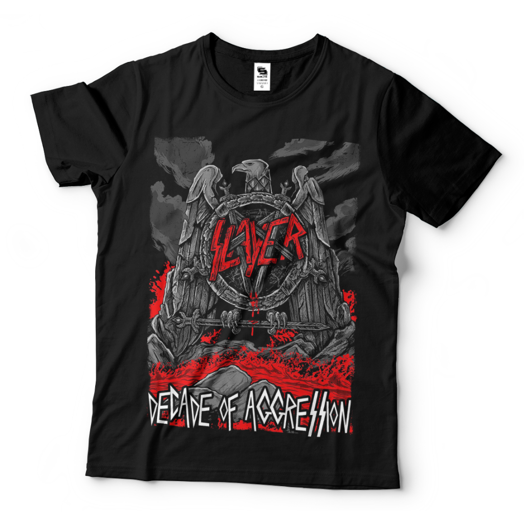 Camisa Camiseta Slayer Decade Banda Rock Top Musica