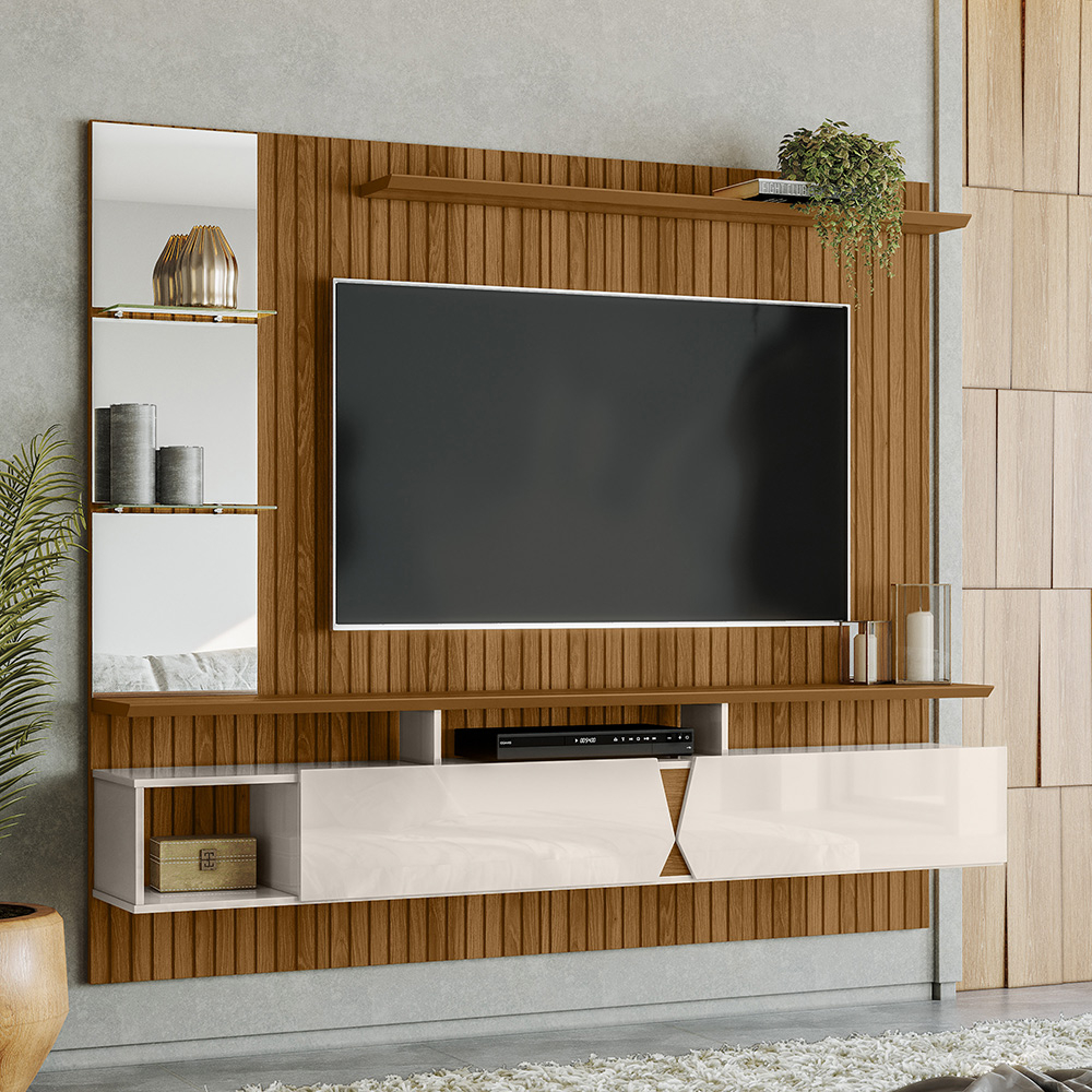 Painel Intense para TV até 55 Polegadas em Mdf 25mm Com Espelho ...