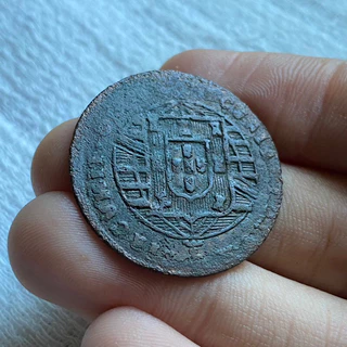 Moeda em cobre do Brasil Colônia , XX Reis 1820