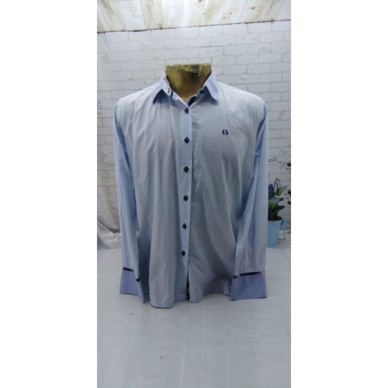camisa social quadriculada crowd (52) usado | Shopee Brasil