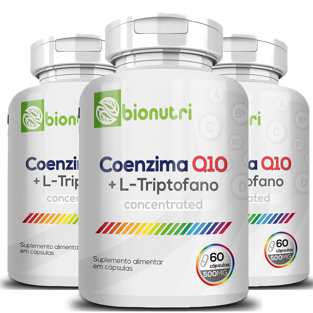 Kit 3x Coenzima Q10 60 Cápsulas 500Mg - Bionutri | Shopee Brasil