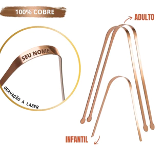 Kit 3 Raspador de Lingua 2 Adulto e 1 Infantil Personalizado Com nome