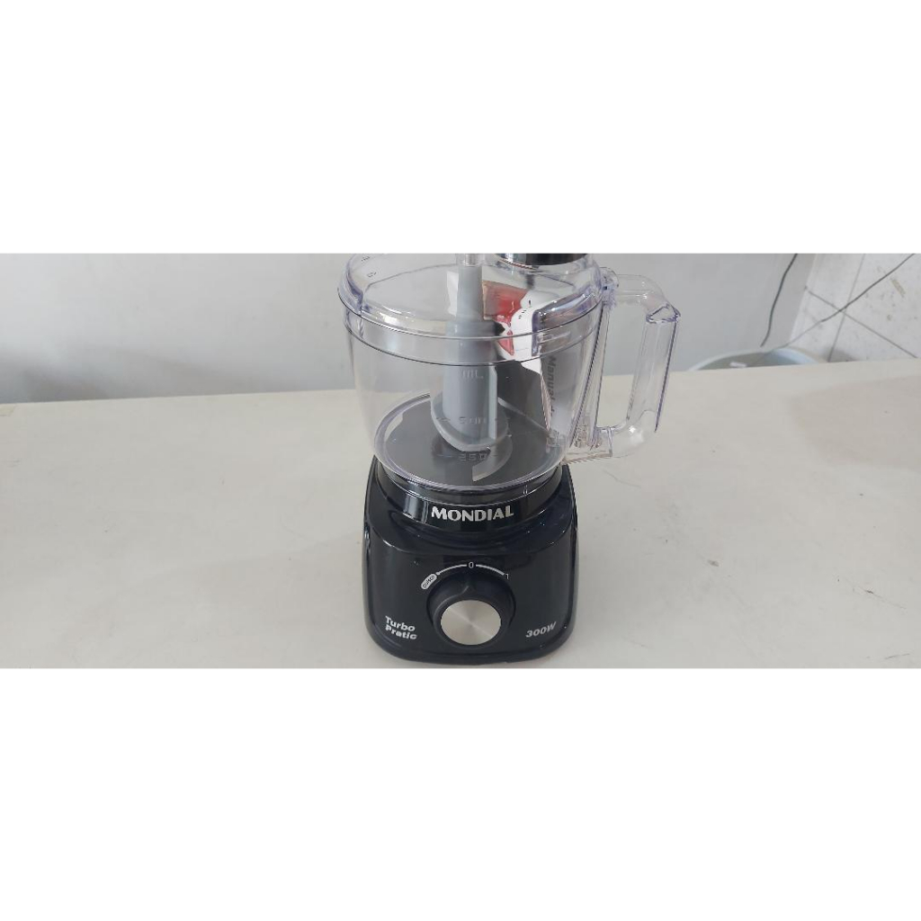 Mini Processador Mondial Turbo Pratic 300W Preto MP-16-B - 127