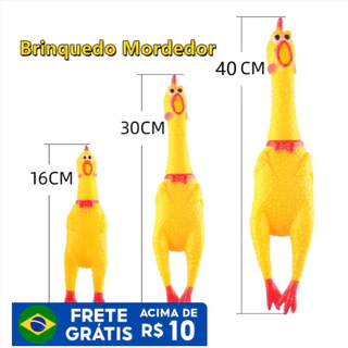 Galinha Frango Borracha Mordedor Cachorro Pet Faz Barulho / Brinquedos Cachorro/WJ46