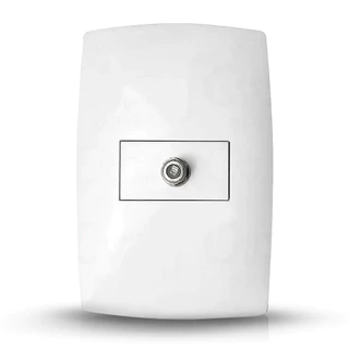 Kit Jogo 10 Conector Para Antena Embutida Linha Pérola Branca Radial Bivolt Instalação Elétrica em Oferta na Shopee