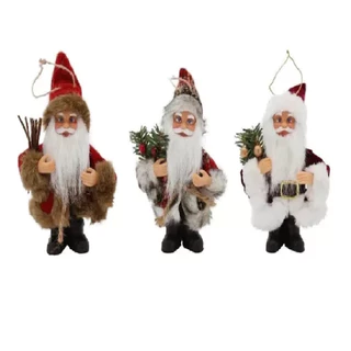 Enfeite Natal Papai Noel Decorado Mix 15 cm